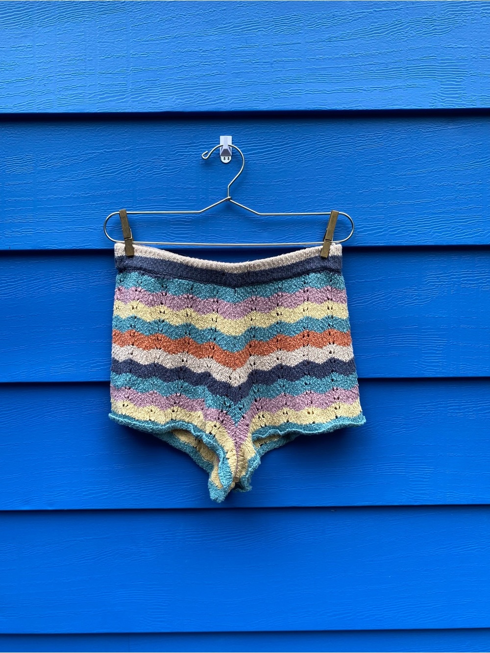 Aerie Striped Knit High-Waist Lounge Shorts